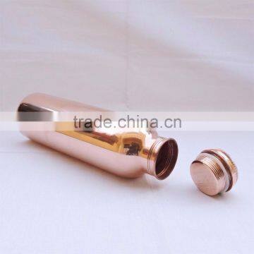 BPA FREE 30 OZ 100% COPPER SEAMLESS WATER DRINKING BOTTLE , TRAVELLERS SPILL PROOF WATER BOTTLE photo-3