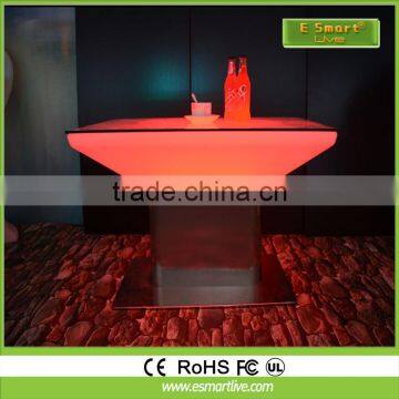 Nightclub LED Furniture Glowing Bar Table with 16 Colors Changeable