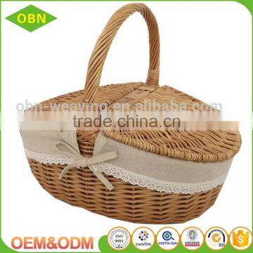 Wholesale New Style Eco-friendly Handmade Large Empty Oval Wicker Baskets photo-2