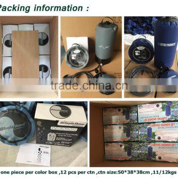 PW1027 TPU Hot Sales Solar Heated Camp Shower Bag Manufacture in Zhejiang Hangzhou photo-5