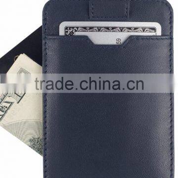 Italian Leather Ultra Thin Card Holder Slim Card Sleeve Wallet With RFID Protection photo-6