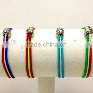 Hot new bestselling product wholesale alibaba bright color leather Bracelets made in China