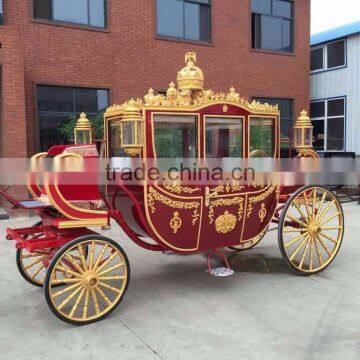 Outdoor Garden Horse Carriage Royal Horse Equipment Used Cinderella Pumpkin Horse Carriage(BG11-M060) photo-3