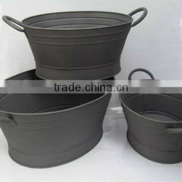 Metal Tubs For Garden Set of 3 Pcs