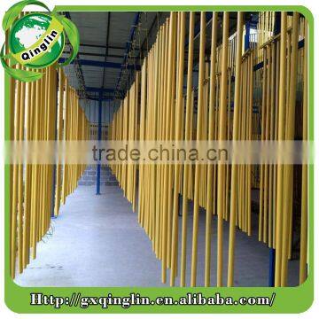 Painted Wooden Poles With Long Plastic Cap and Greece Thread Pine Wood photo-3