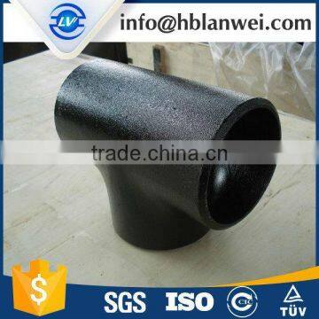 5" Equal tee reducer tee butt-welding carbon steel fitting pipe ANSI B16.9 ASTM A234 WPB BEVELLED END pipe fitting