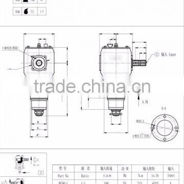 RG Series 55hp Right Angle Gearbox photo-5