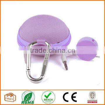 Eva Round Earphone Organizer and Silver Carabiner With Case Star Cost-free Cell Phone Bag photo-2