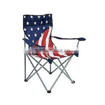 Camping Chair With Flag Painting