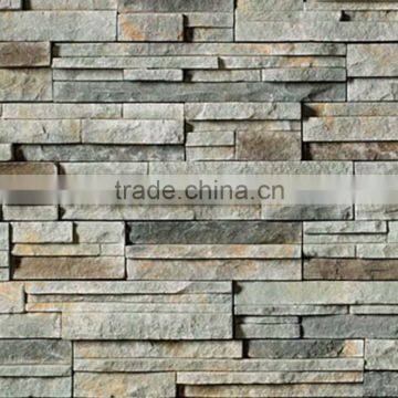 Exterior wall cladding cultured stone art