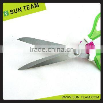 SC171 9-1/2" Stainless Steel Red Handle Dressmaker Scissors 2.0mm photo-2