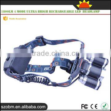 Multipurpose RJ-5000 XM-L2 Led Headlamp 1800Lm 4 Mode Ultra Brigh Rechargeable Led Headlamp photo-5