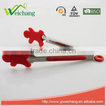 WCJ628 Premium Comfort Stainless Steel Locking Oblong Food Tong With Silicone Heads, Good Grip photo-3