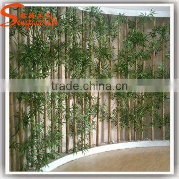 China manufacturer common plastic decorative artificial lucky bamboo fence for sale