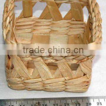 Water Weed Woven Basket (Jute Reed Straw Family)