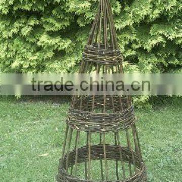Natural Flower Shelf Willow Obelisk photo-6