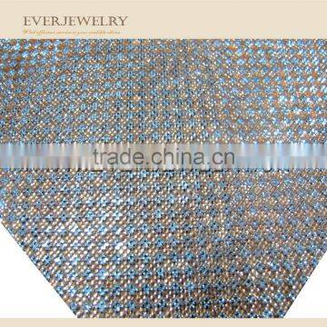 24*40Hot Fix Plate Ab Color Crystal Aluminum Rhinestone Mesh photo-2