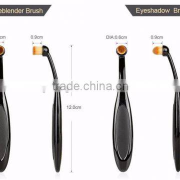 New Professional 10 Pcs Soft Oval Toothbrush Design Makeup Brush Sets Foundation Brushes Cream Contour Powder Blush Conceal photo-3