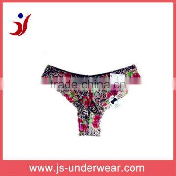 full coverage print thong for women lace boyshorts customized bra factory produce made in China (accept OEM)