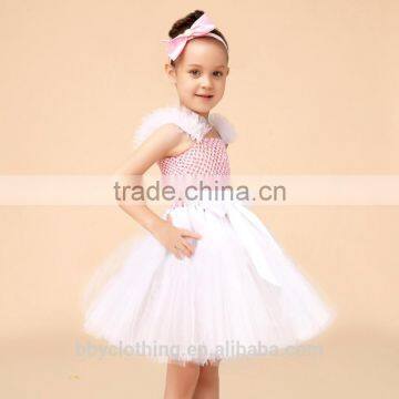 New Arrival Kids Clothing Performed Ruffles Dress for Little Lovely Girls photo-4
