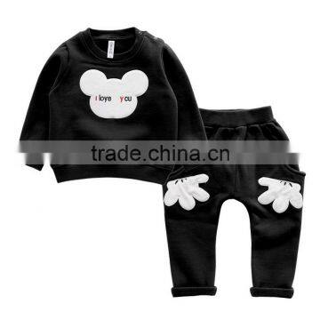 New Style Boys Outfits Sanded Cotton Thicken Cartoon Children Clothing Sets photo-5