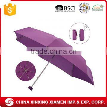 Wholesale Lady Outdoor Cheap Custom Print 5 Fold Umbrella With Case