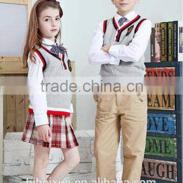 OEM service girls school uniform pinafore
