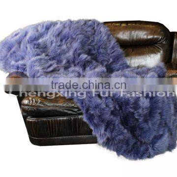 CX-D-117 Blanket Baby/Baby Real Fox Fur Blanket Custom Blanket photo-5