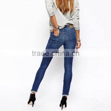Plain Girls Sexy Tight Jeans Pants Washed With Your Own Design photo-3