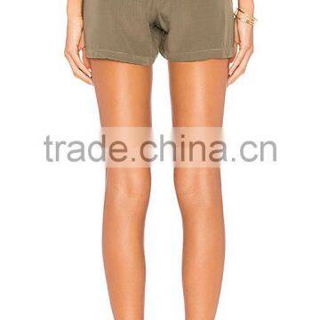 MGOO Casual Wear Nylon Running Pants For Women High-Waisted Drawstring Dri Fit Shorts Wholesale photo-4