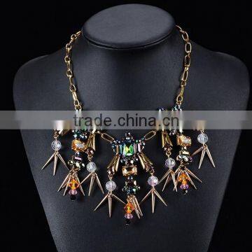 new design bohemian pattern women big necklaces