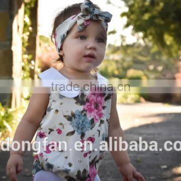 Newest Arrive Onesie Baby Romper Organic Cotton Baby Clothes Plus Headband photo-5