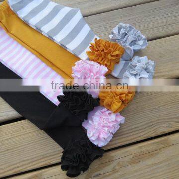 Wholesale Christmas Clothing In China,Baby Girls Cotton Striped Ruffle Pants,Icing Legging