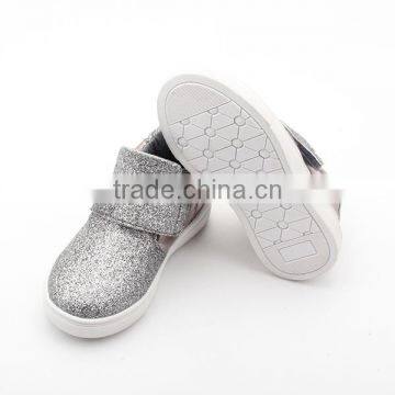 Fashion Girls Bling Bling Leather Rubber Sole Kids Dress Shoes photo-6