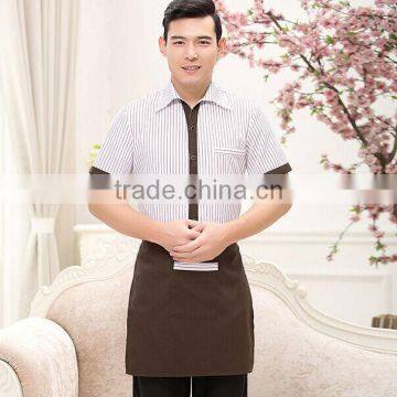 Custom Summer Korean Style Short Sleeve Waitress Uniforms for Western Restaurant Wholesale photo-4