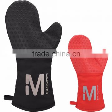 Silicone Grilling Mitt - mitt's long length perfect for cooking items on the grill, tested to withstand heats up to 204'F/400'F