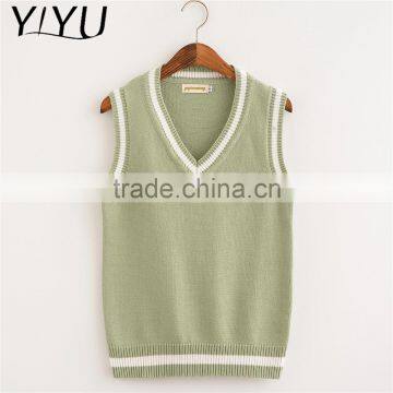 Newest Winter Fall Girl Lovely Apricot School Uniform Sweater Vest photo-5