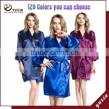 Bridesmaid Robe Kimono Women Robe Gown Bathrobe Silk Satin Robe PL002