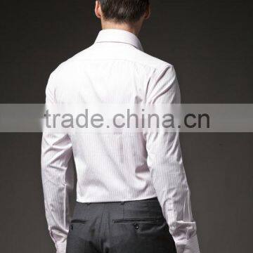 Mens White Button Down Collar Oxford Dress Shirt With One Chest Pocket photo-4