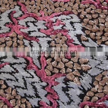 Sequins Fabric 3mm Sequins Fabric Lace Fabric photo-6