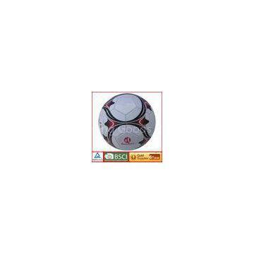 Machine stitched PVC soccer ball , PVC leather 0.8-1.0 Bar Moisten Needle foot ball