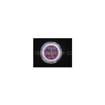 15 Inch Glass Cover White Neon Wall Clock With UL / CE Certified Adapter