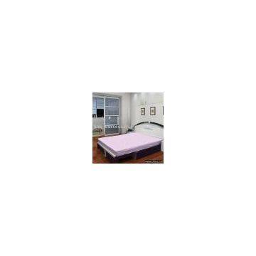 pink microfibre mattress topper filled with polyester