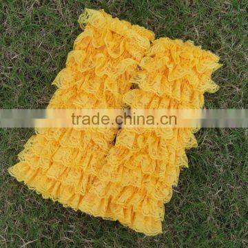 Fashion Dance Lace Ruffle Multiple Layers Socks Colorful Knit Baby Legs Leg Warmers photo-4