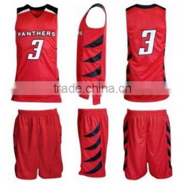 2016 best basketball jersey design wholesale dry fit 100 % polyester basketball uniform