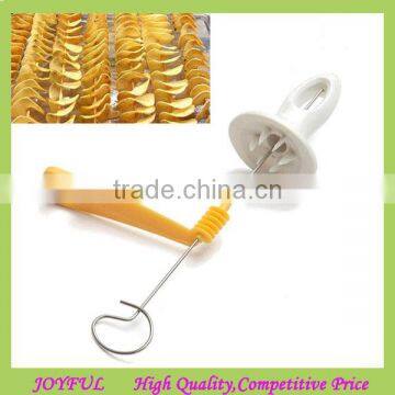 professional potato chips slicer / spiral potato cutter / Potato Cutting Machine