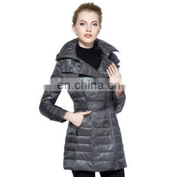 Elegant Ladis Down Coat Long Pattern Warm Women Down Jacket photo-4
