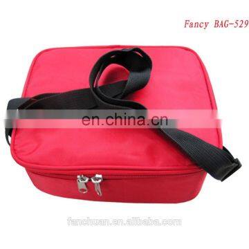 Factory Directly Polyester Red Thermal Pizza Bag