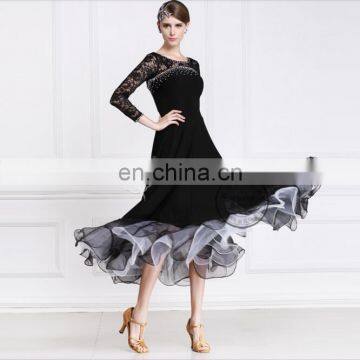 Long Ballroom Practice Dancewear Dress M-108 photo-5