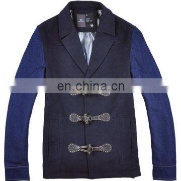 winter wool long mens overcoat for man